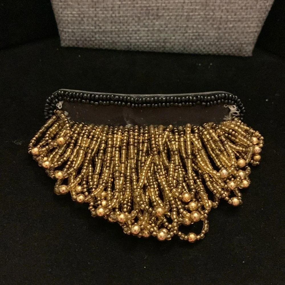 Three Beaded Hair Ties &‎ Barette